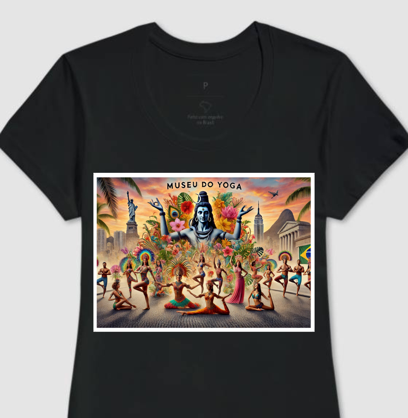 Camiseta feminina Yoga, Ipanema, Carnaval