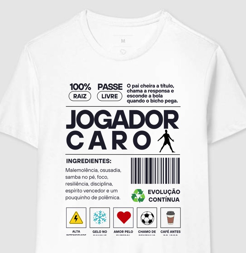 Etiqueta Jogador Caro