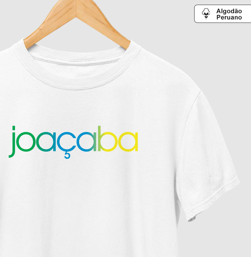 Camiseta Algodão Peruano Joaçaba Cores da Bandeira