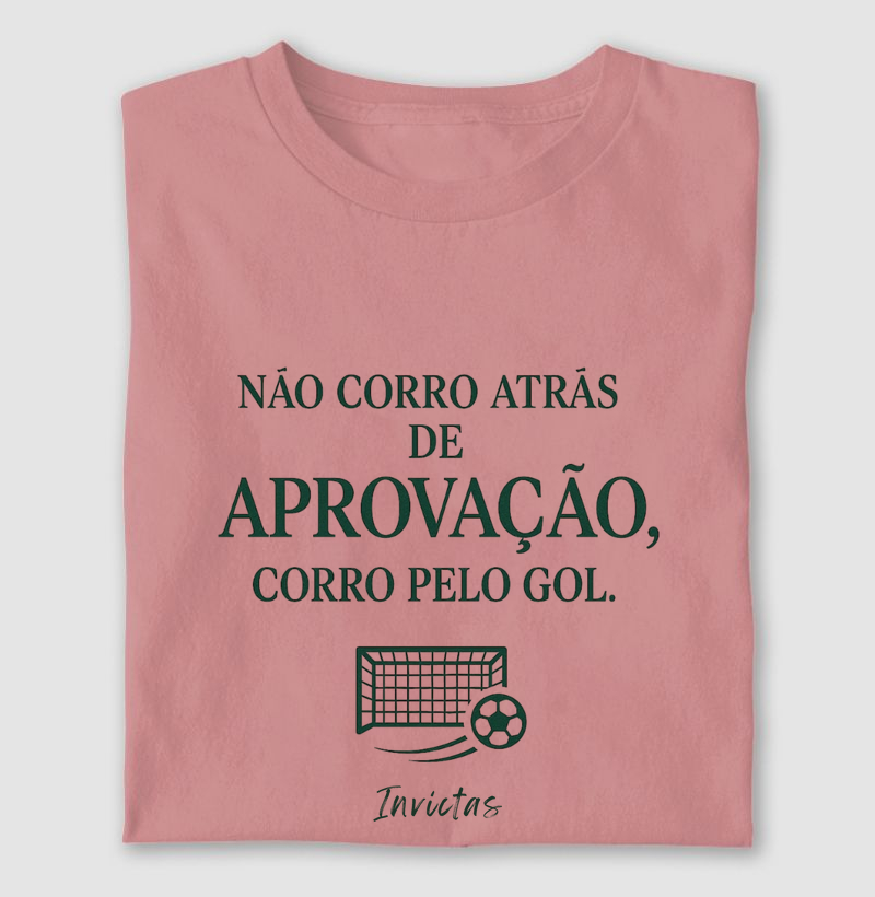 Camiseta Algodão Penteado - Corro pelo gol
