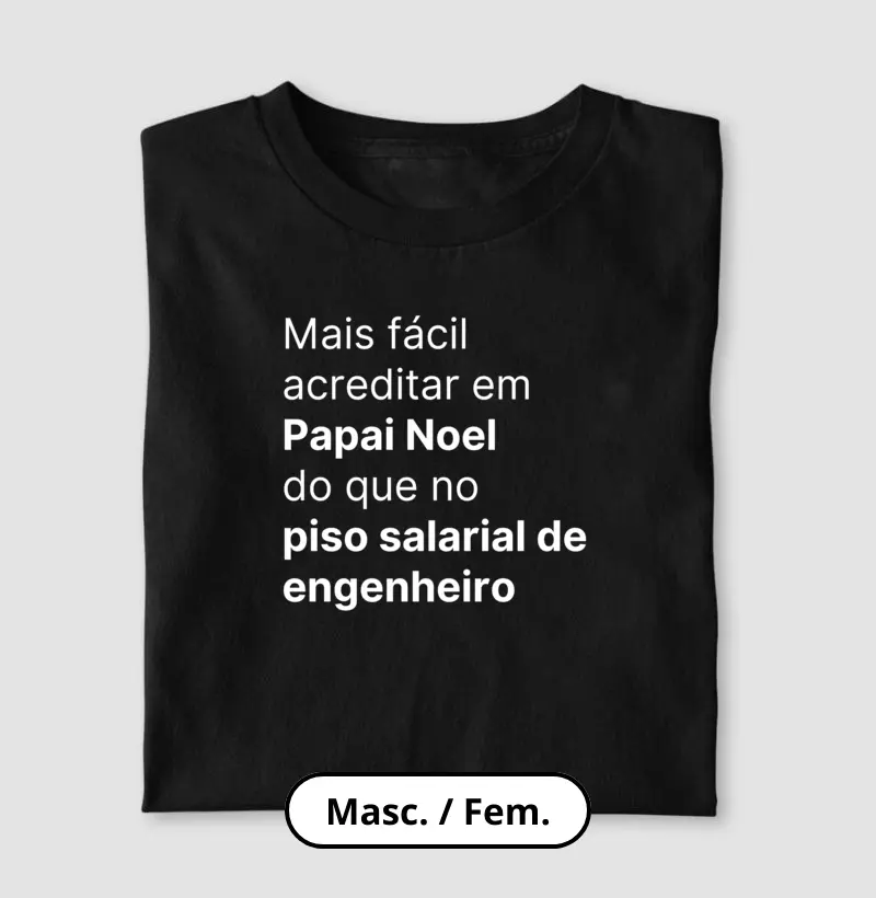 Papai Noel e piso de engenheiro