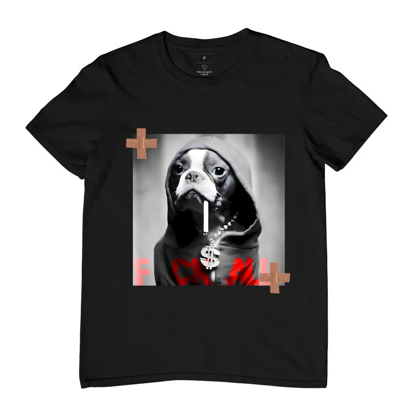 Camiseta Gamer Dog Fck all