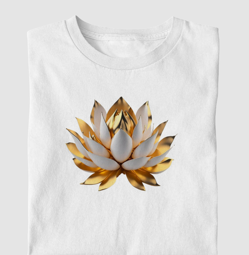 White & Gold Lotus