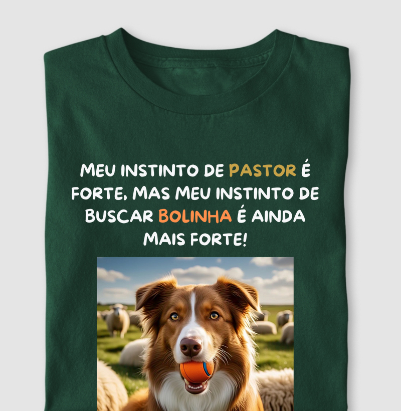 Meu instinto de buscar bolinha é forte