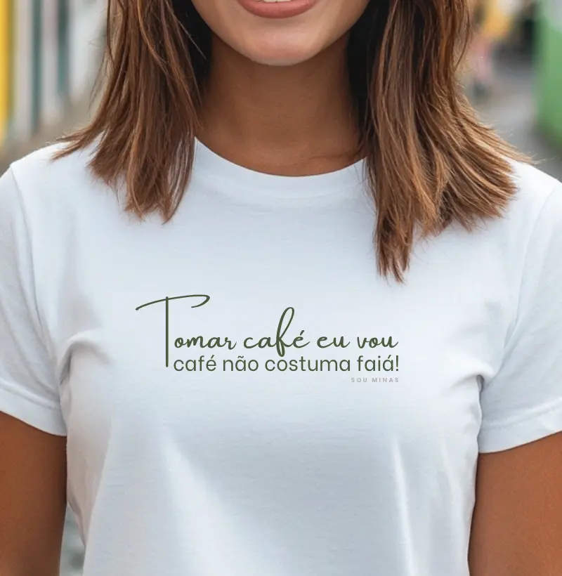 Camiseta Café - Algodão PIMA Peruano - Qualidade Reserva Ink