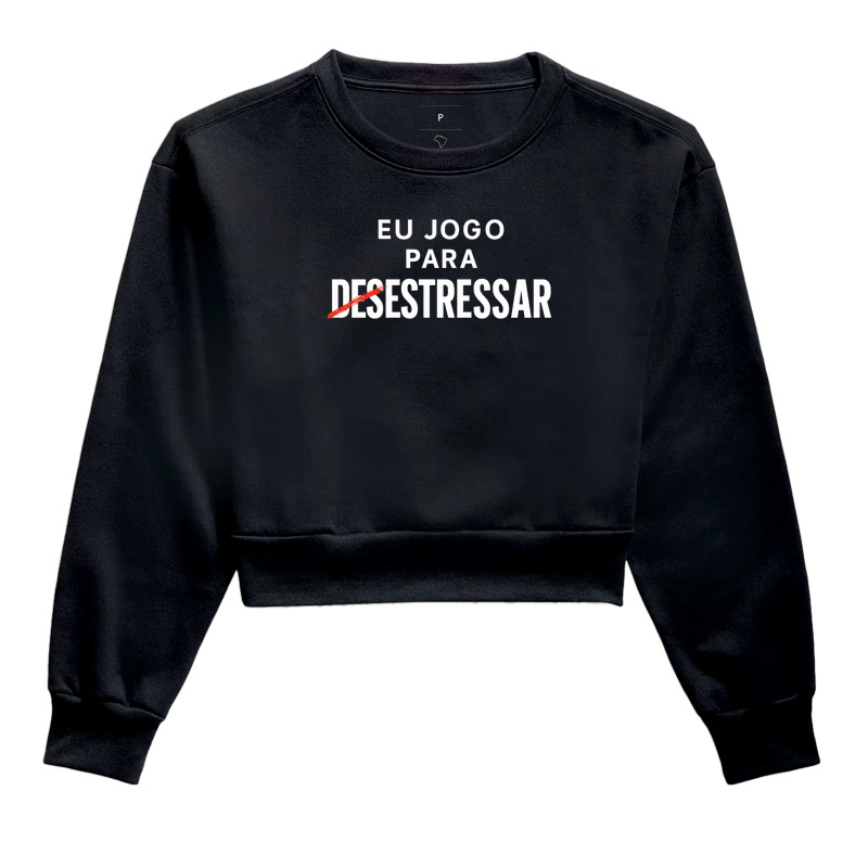 Camiseta “Eu Jogo Pra Desestressar” – Gamer Raiz, Estresse de Elite
