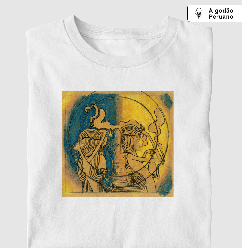 Two stylized female figures