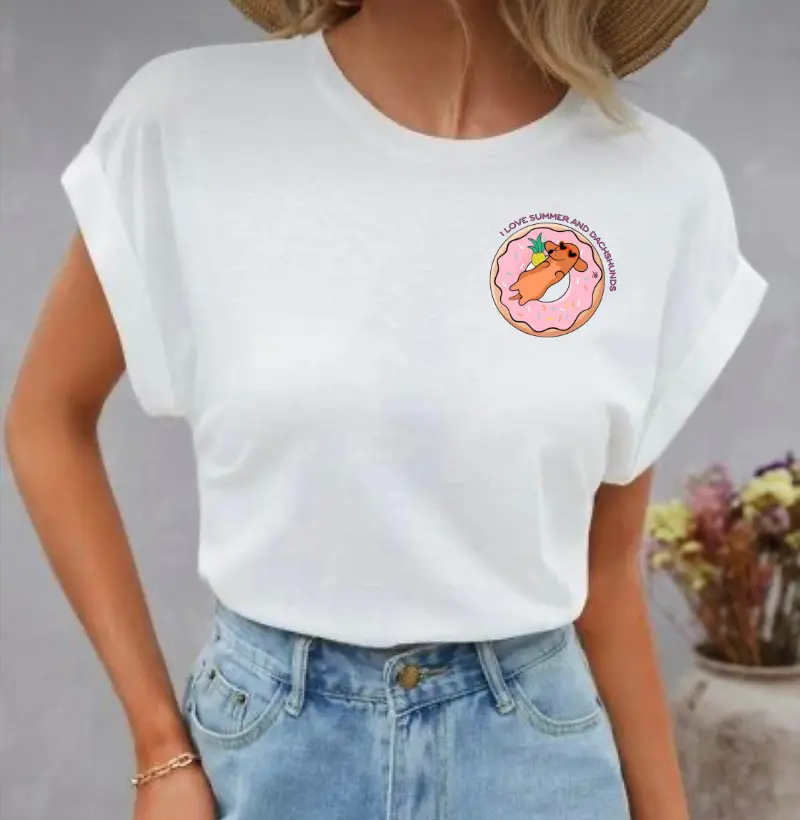 [Camiseta] I love summer and Dachshund