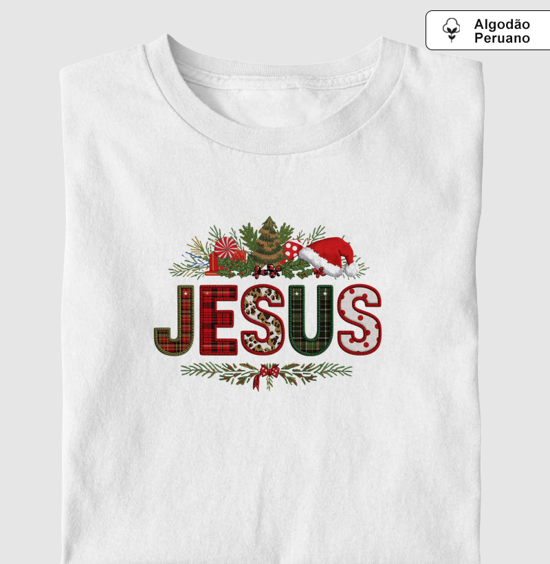 Camiseta Algodão Peruano - Jesus