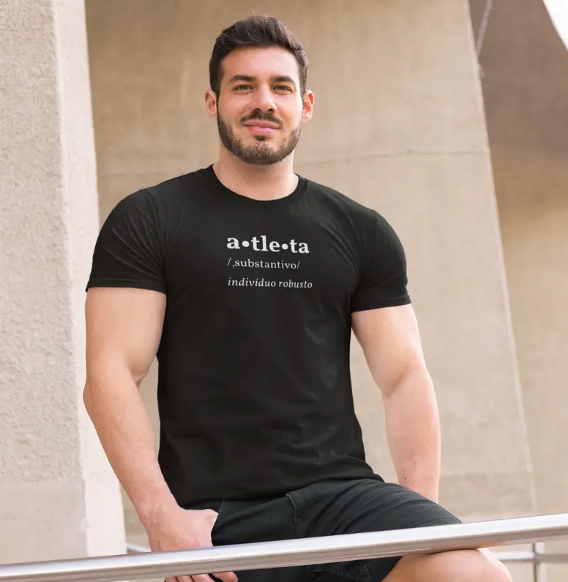 Camiseta Definição | ATLETA: Indivíduo Robusto | Essência do Esportista | Identidade Fitness