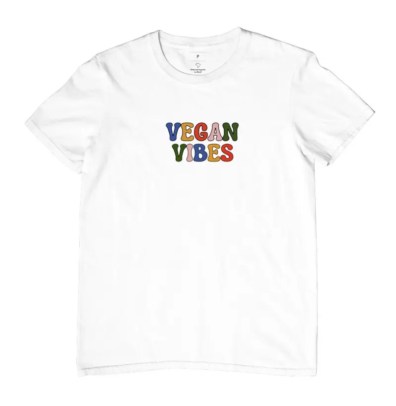 Camiseta T-Shirt Vegan Vibes - Várias Cores