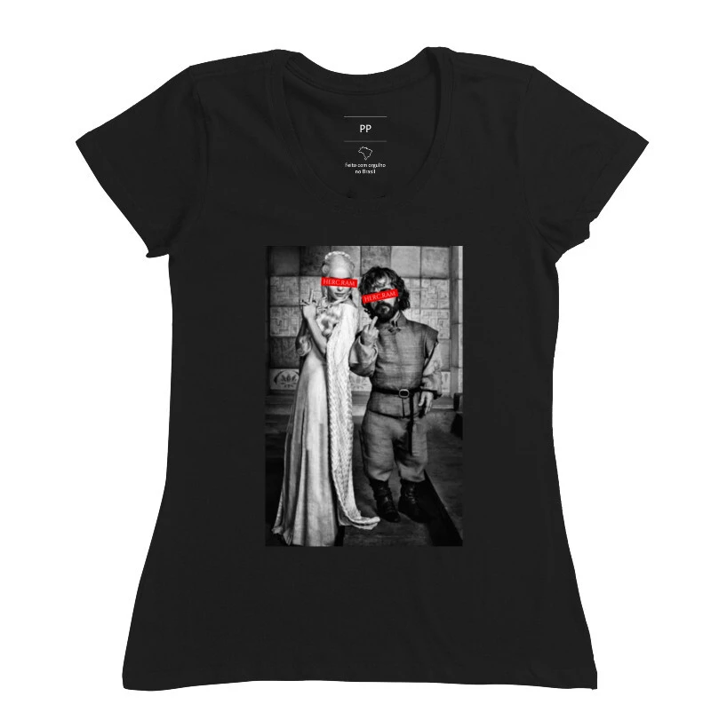 Camiseta Feminina Herc.Ram Fuck the Queen