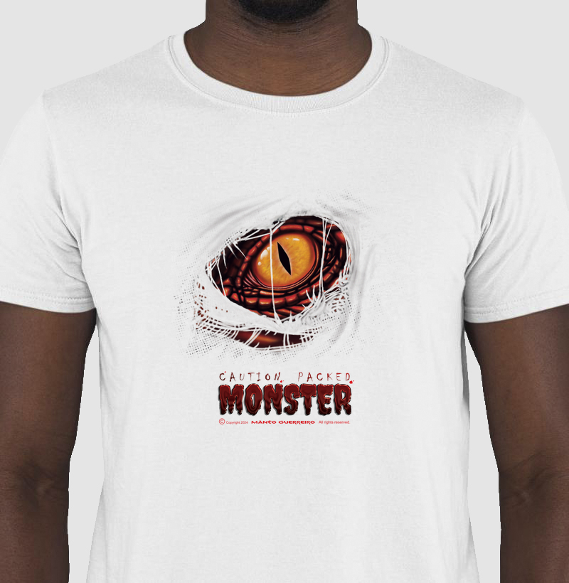 Camisa Monster Branca Masculina