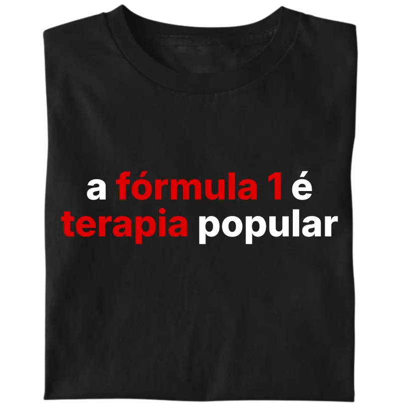 a fórmula 1 é terapia