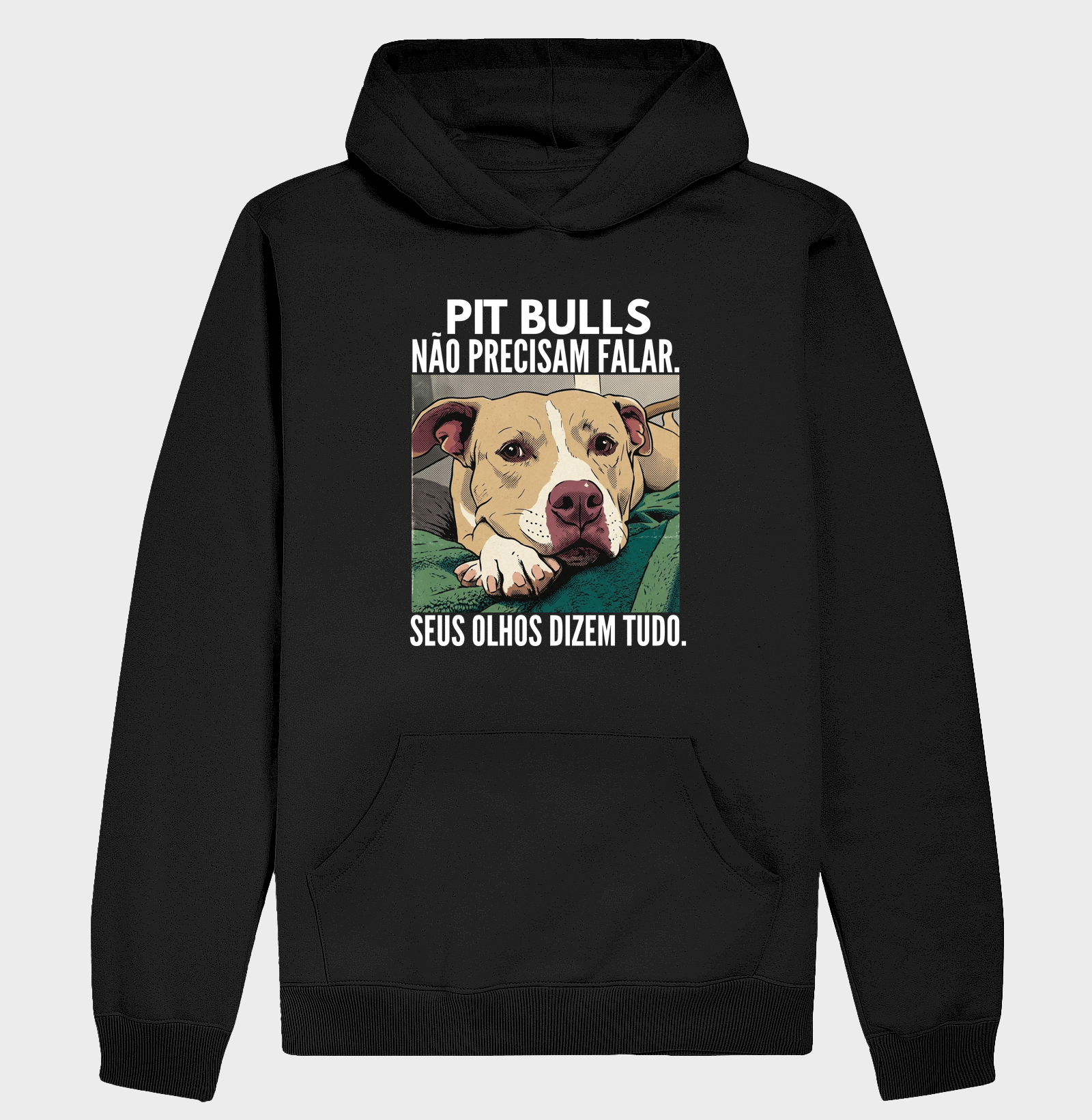 PIT BULLS NÃO PRECISAM FALAR. SEUS OLHOS DIZEM TUDO.