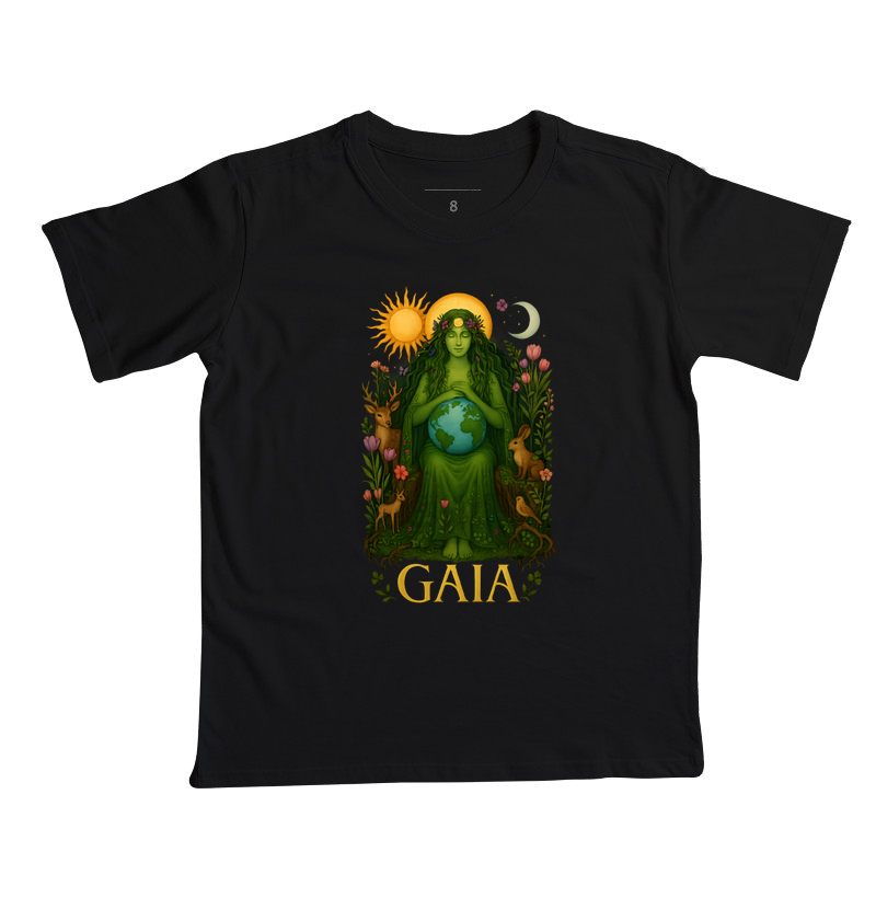 Camiseta Deusas - Gaia, Mãe Terra
