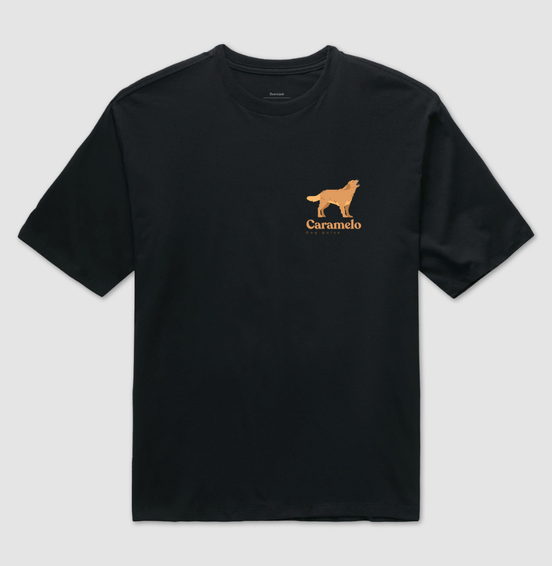 Camiseta Oversized Dog Pulse - Big Caramelo