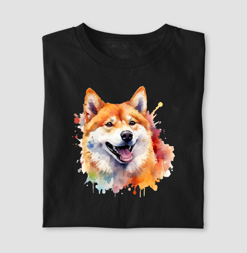 Shiba Inu aquarela