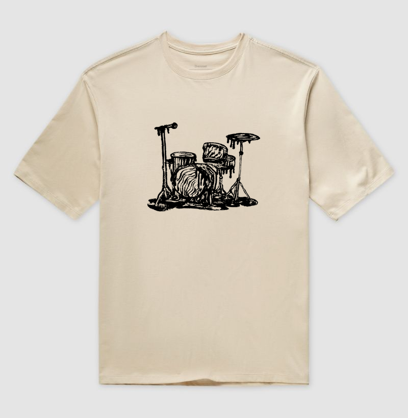 Camiseta Bateria Music Vibe Oversized