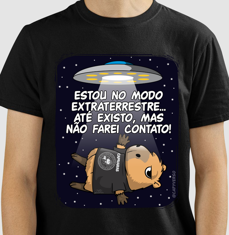 Camiseta Capivara Extraterrestre