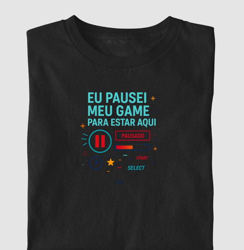 FunPhrase Eu Pausei Meu Game Para Estar Aqui