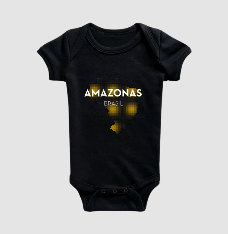 Body Infantil Amazonas Estado Mapa Brasil