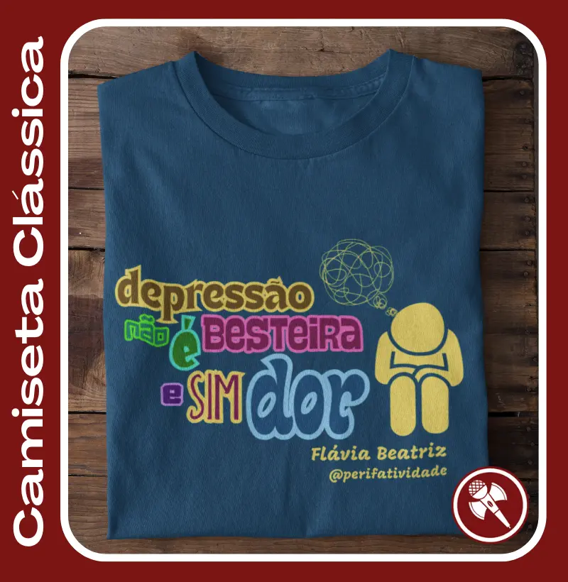 Poeta Flávia Beatriz - Camiseta Clássica e Baby Look