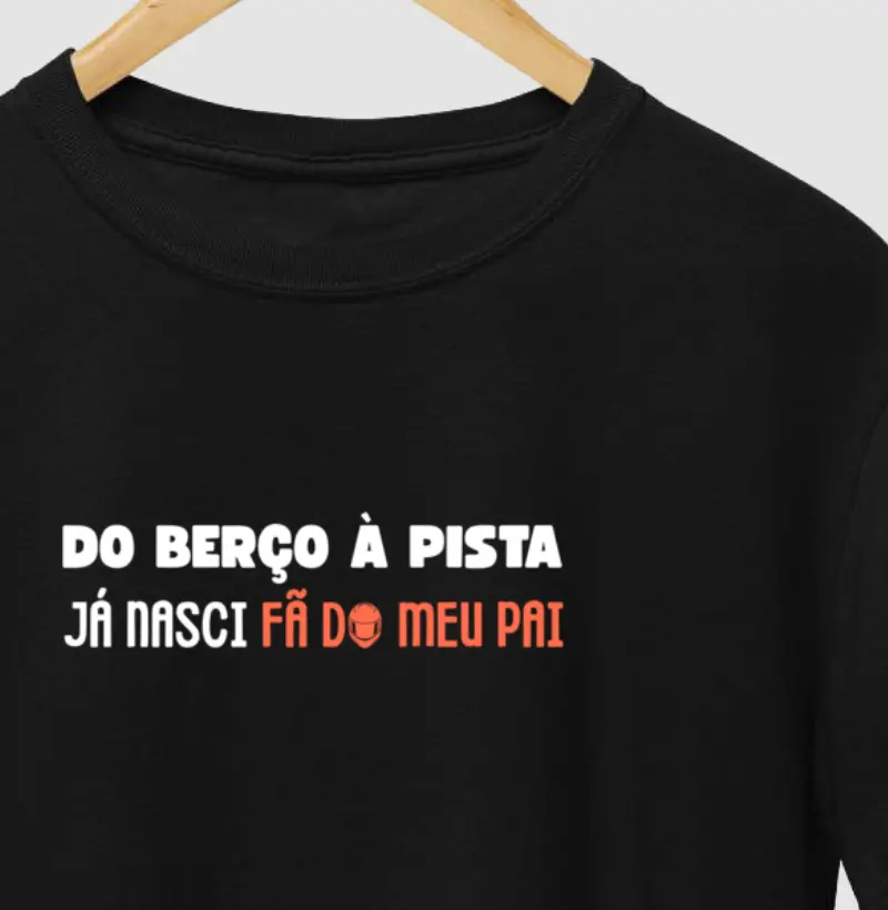 Do berço à pista já nasci fã do meu pai