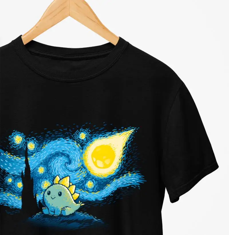 Dino Noite Estrelada Van Gogh