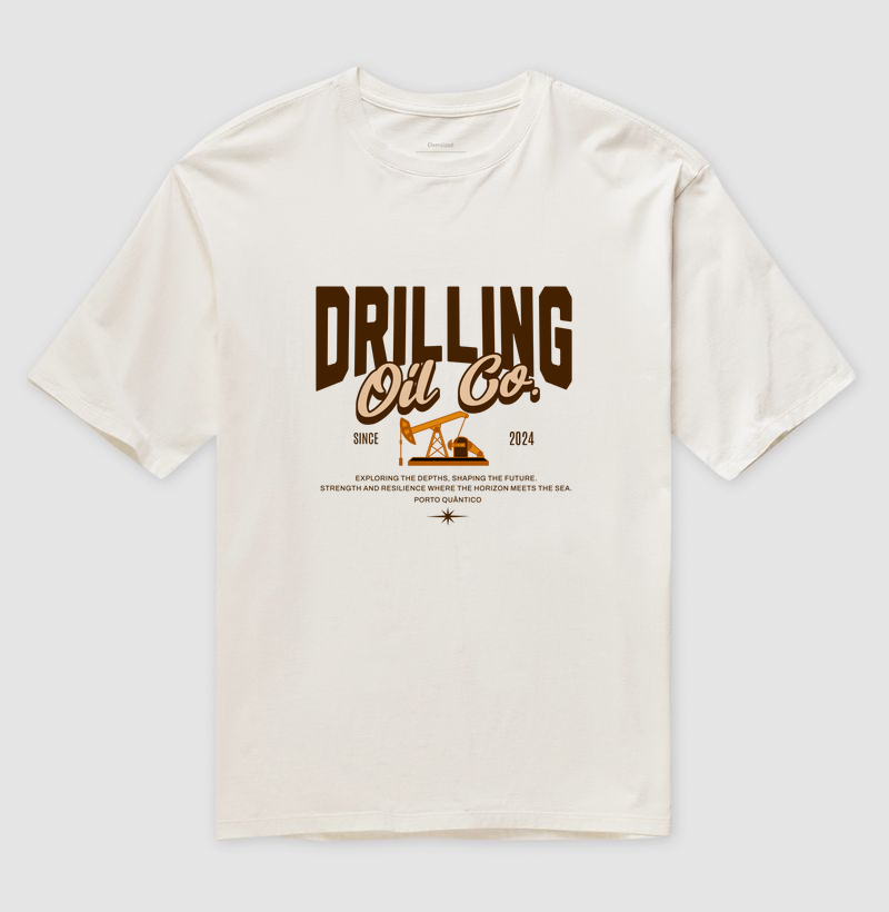 Camiseta Oversized 100% Algodão - Drilling Oil Co.
