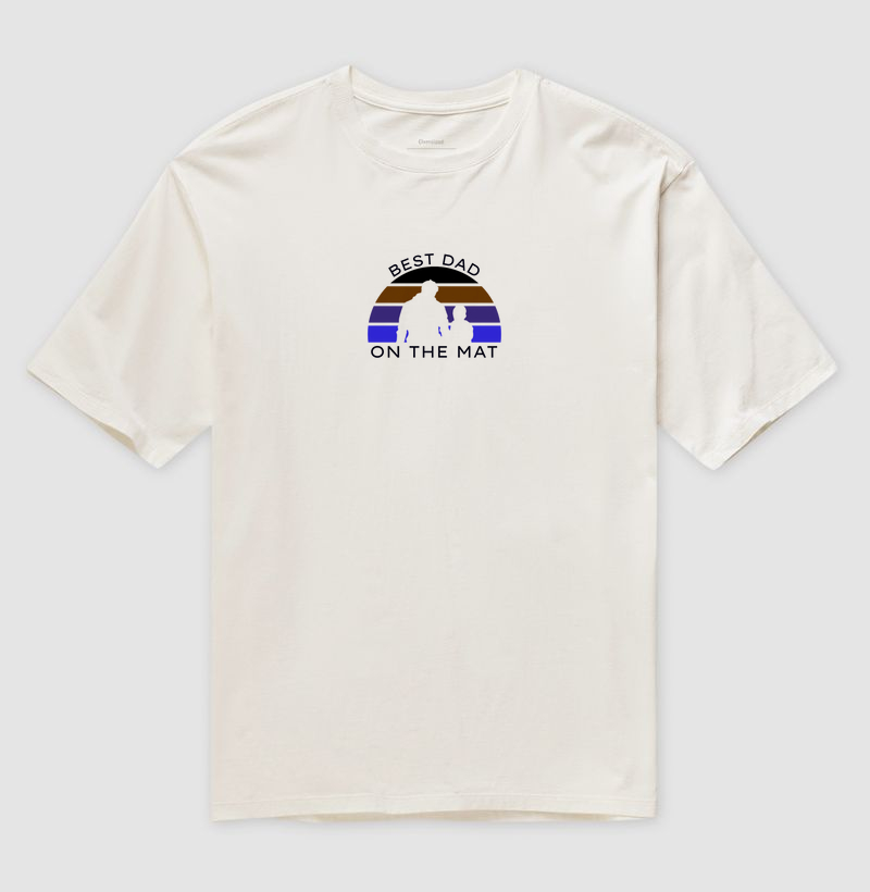Camiseta Oversized Best Dad On The Mat