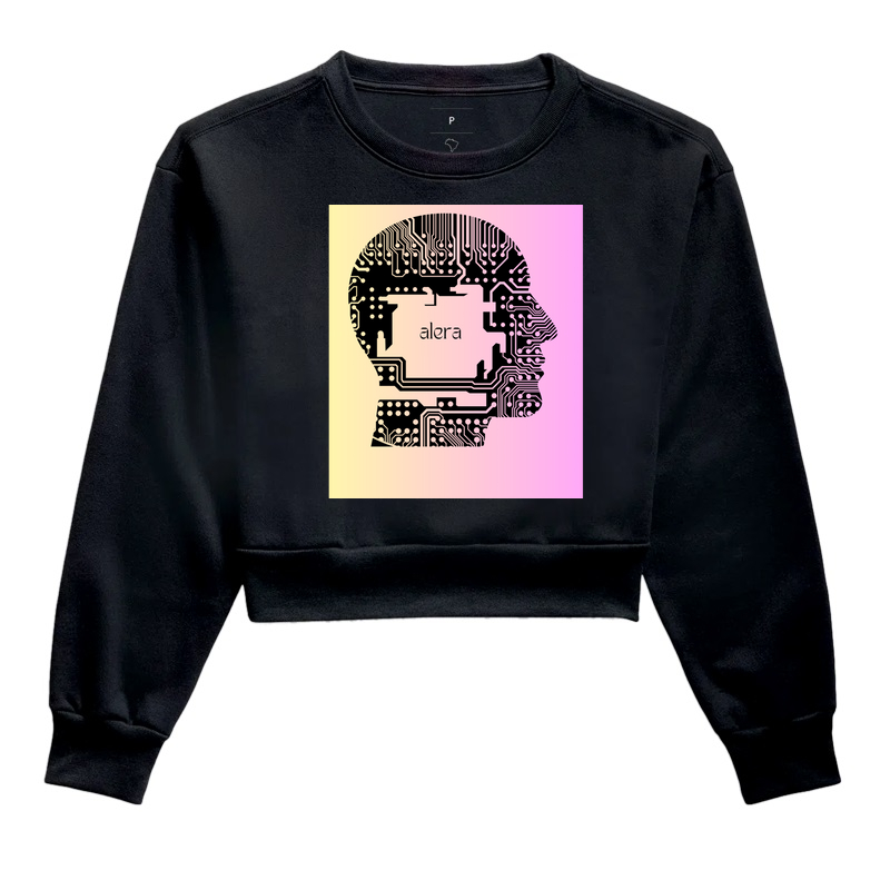 cropped moletom  futurista