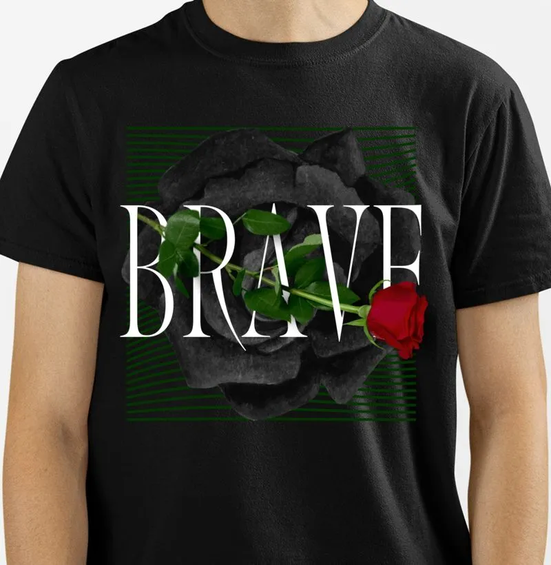Camisetas Premium Masc e Fem BRAVE
