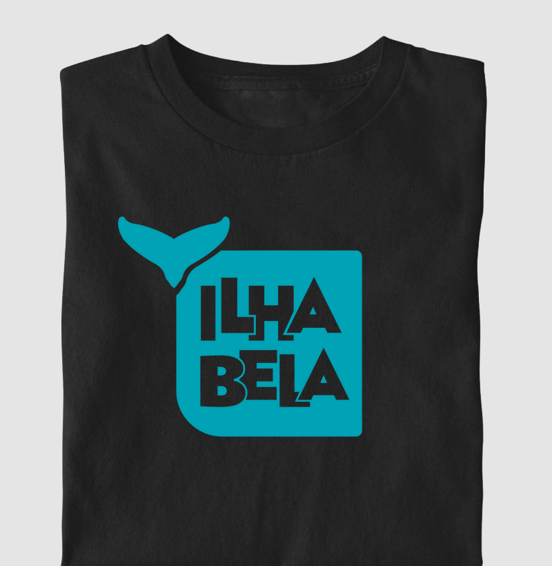 Camiseta Baleia Melina Ilhabela Azul