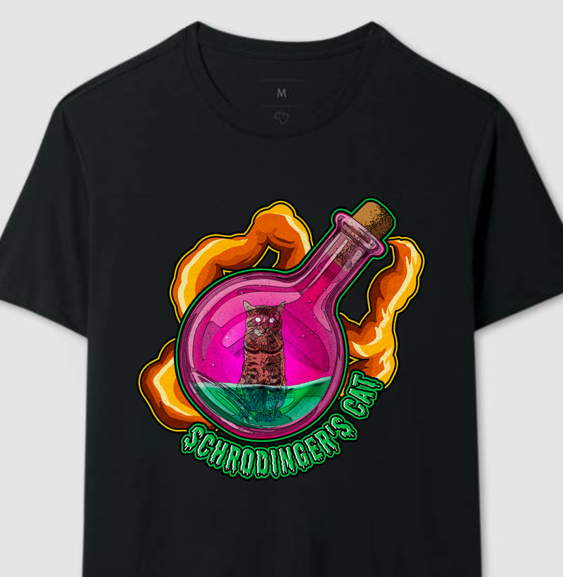 Camiseta Coruja 🎲"Gato de Schrosajdoan"