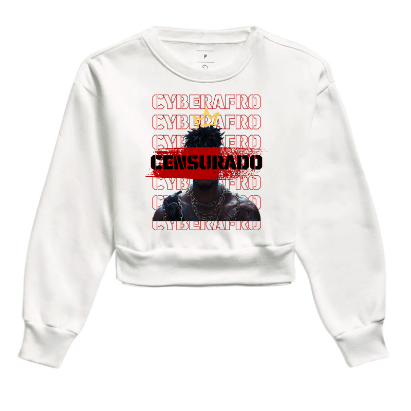Cropped Moletom Censurado