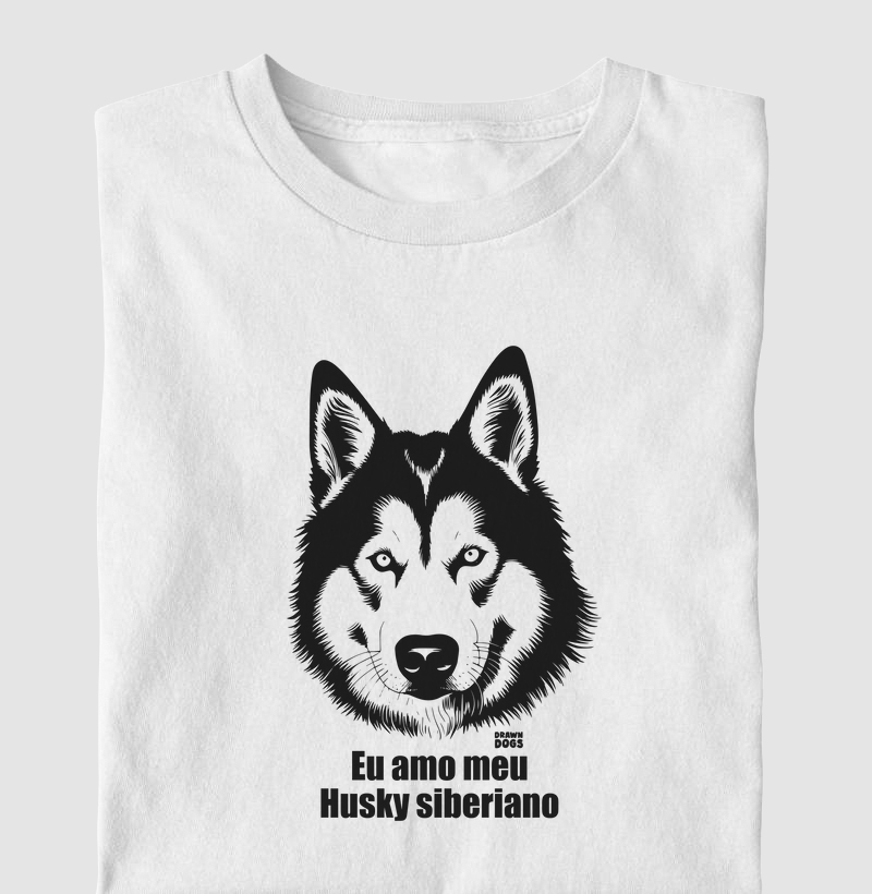 Eu amo meu Hurky siberiano