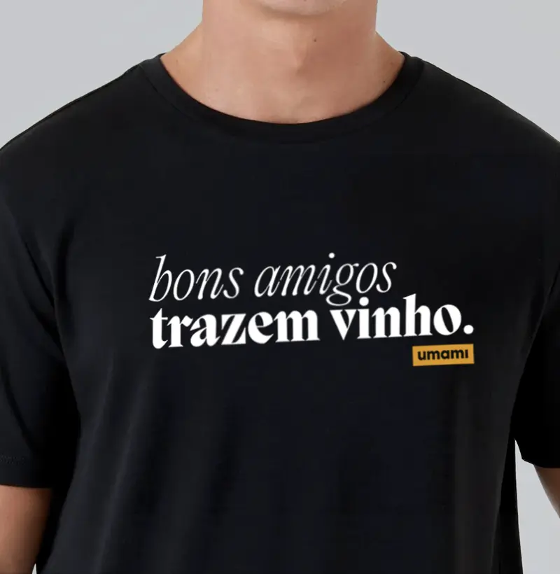 Bons amigos trazem vinho