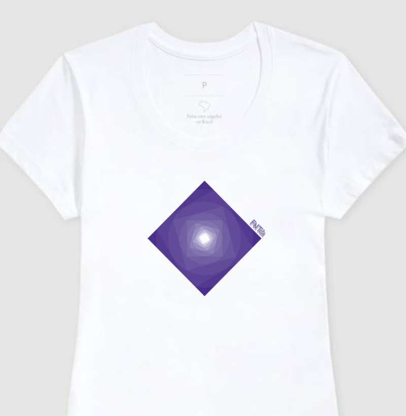 T-SHIRT "INFINITA FANTASIA" / ROXO MINIMAL