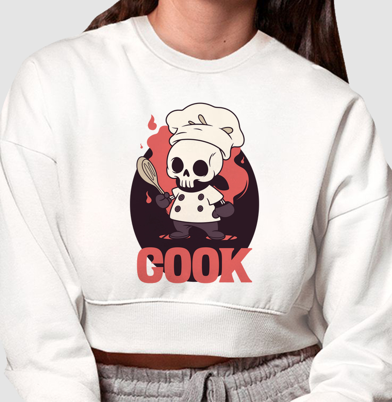 Cook: Moletom Cropped - Feito para Quem Vive a Arte da Culinária