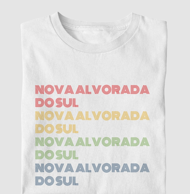 Nova Alvorada do Sul Letreiro Retrô
