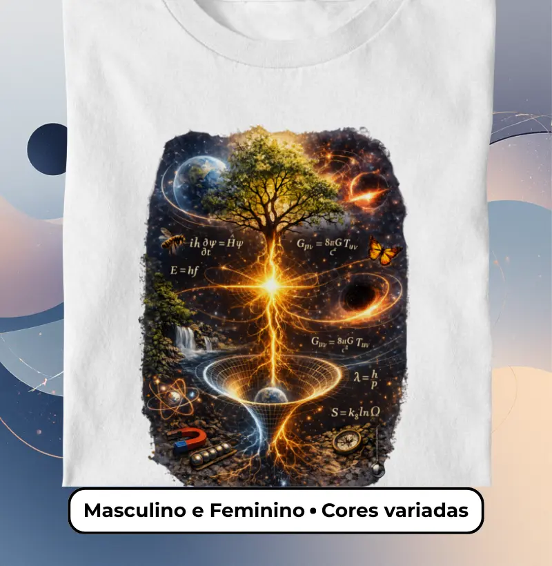 Árvore do Espaço-Tempo — Natureza e Física do Universo - Masculino e Feminino