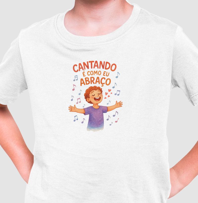 Cantando é como eu abraço