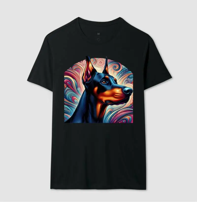Camiseta Dobermann ilustração digital 02