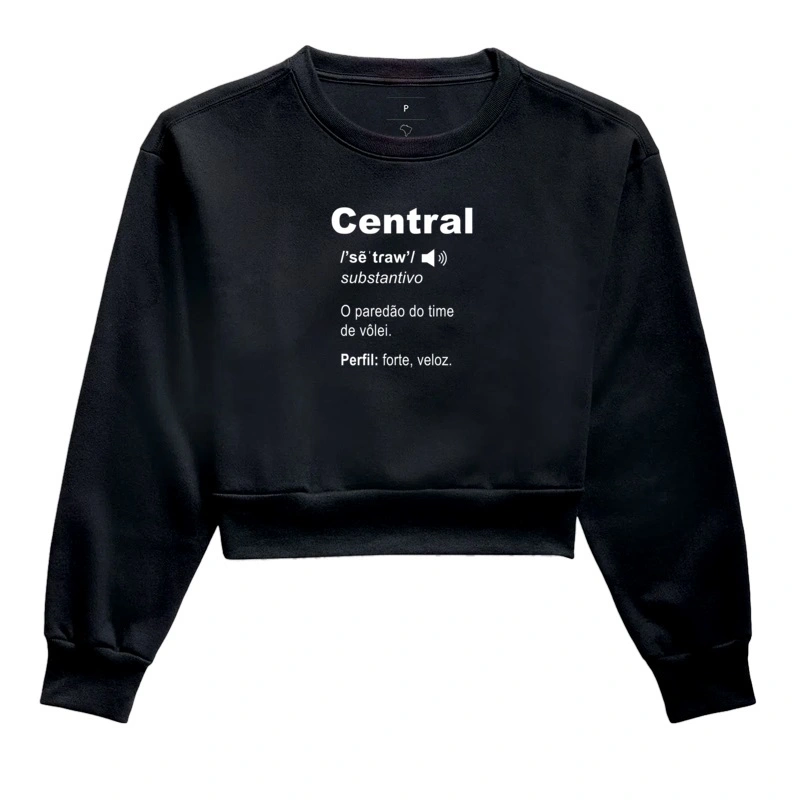 Moletom Cropped Central Voleibol