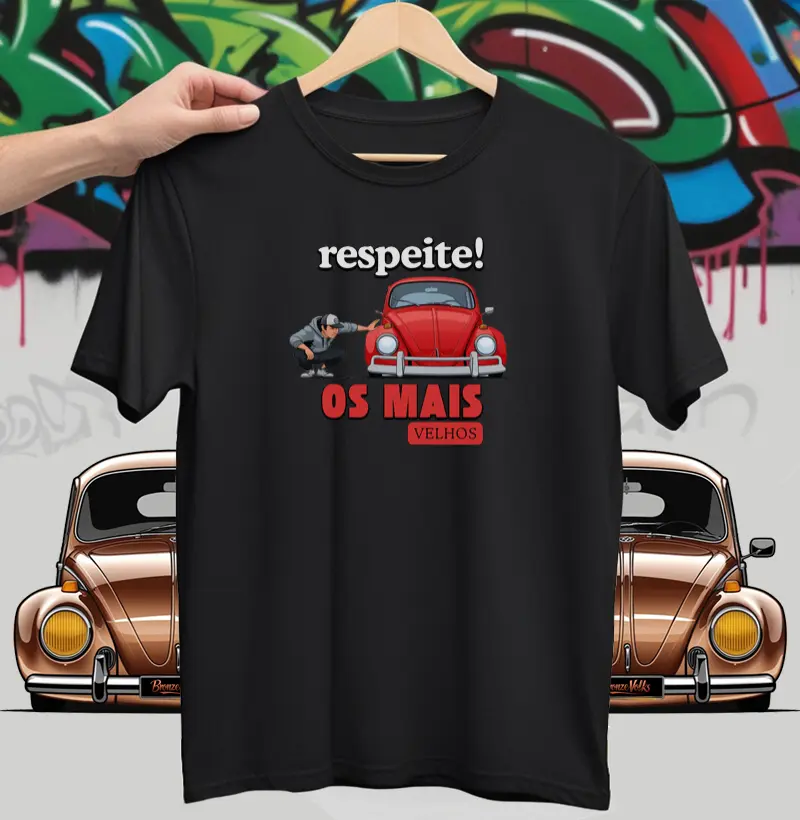 Camiseta Fusca respeite vermelha 2