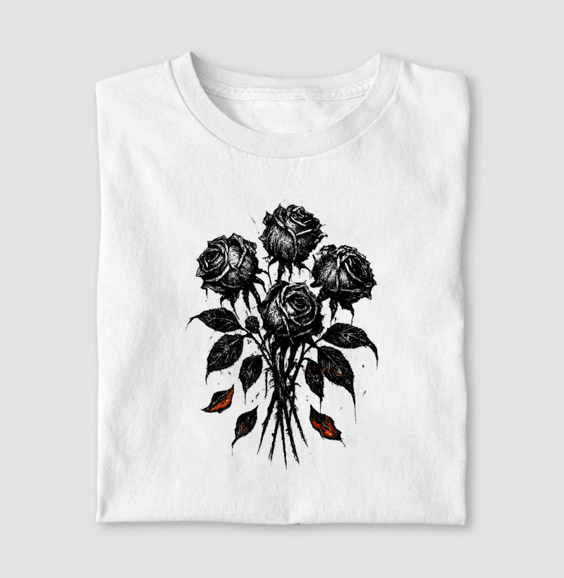 Camiseta - Dark flowers