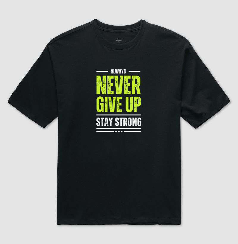 Camiseta Fawk - Never Give UP