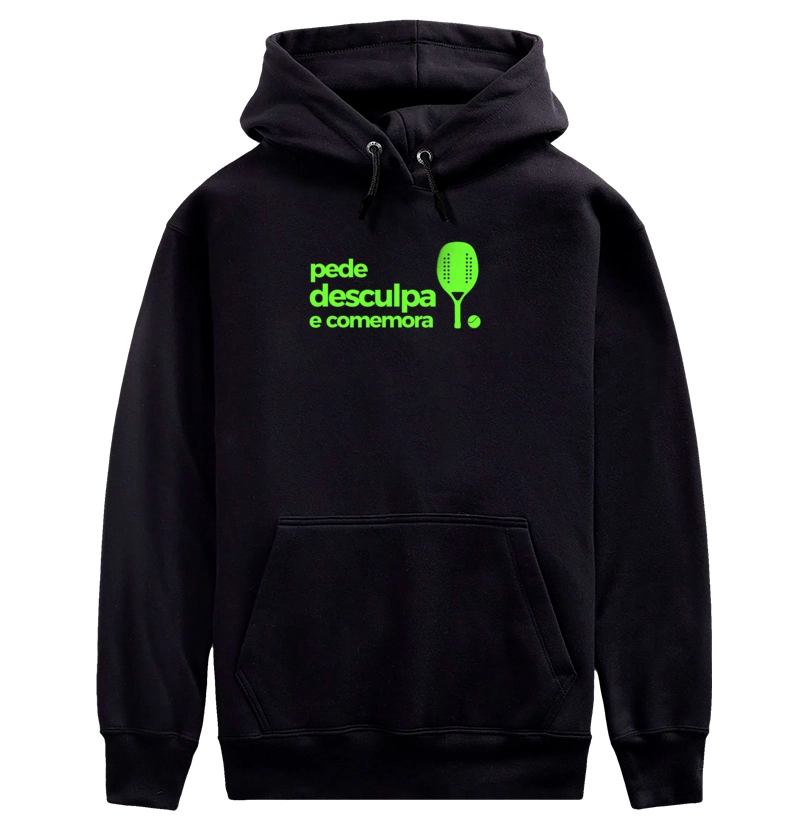 Camiseta clássica Pede desculpa e comemora 