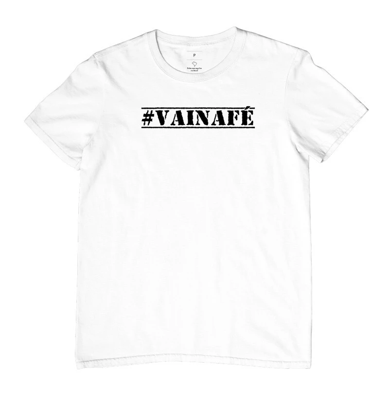 Camiseta Básica Classic Vainafé letra rústica